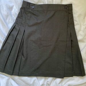 American Apparel Charcoal A-Line Kilt Skirt